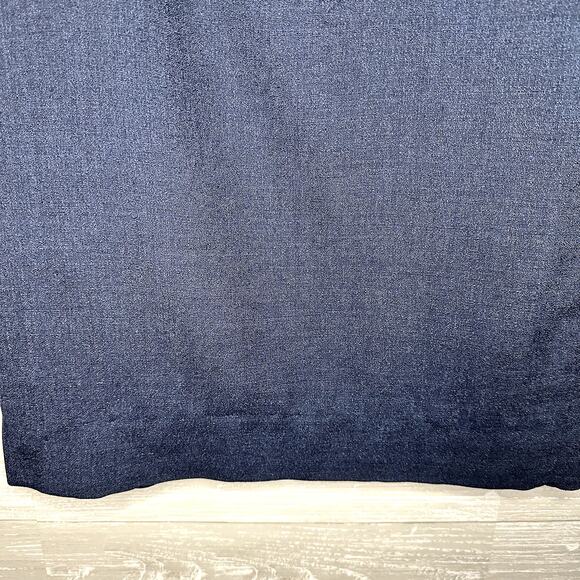 PENDLETON Vintage Navy Blue Knee Pencil Skirt Elastic Pockets Size 10 - Picture 3 of 6